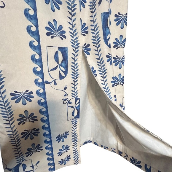 Peppermayo born for Bordeaux linen midi skirt Floral Wave - Picture 6 of 9